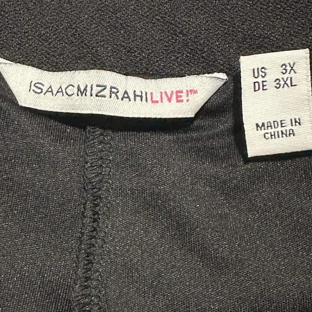 Isaac Mizrahi Pebble Knit Wrap Skort with Ruffle Plus Size 3x women - Picture 3 of 4